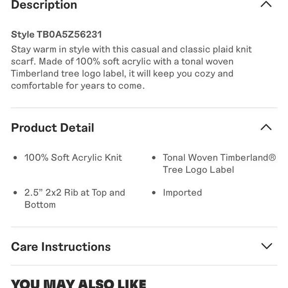 NWT Timberland Scarf - Picture 4 of 8